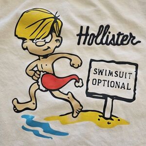 Hollister Mens Tshirt Swimsuit Optional XL